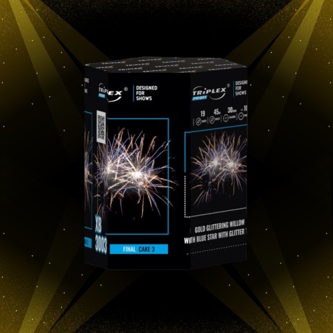 XB3003 Wyrzutnia Fajerwerków Final Cake 3 - 19 strzałów 1.2"