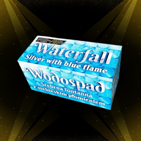 JF108/B - WATERFALL SILVER WITH BLUE FLAME