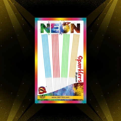 Neonowe Zimne Ognie 20szt CLE6303