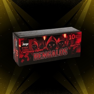 Ognie Wrocławskie Bengalos Czerwone 1 szt ognie bangalskie JF70/R