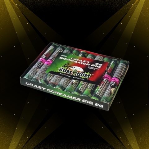 Petarda błyskowa z piskiem CRAZY SCREAMER BIG 2G ZB308