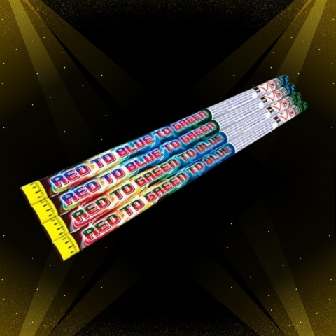 Rzymskie ognie JRC34/2 - RED TO BLUE TO GREEN