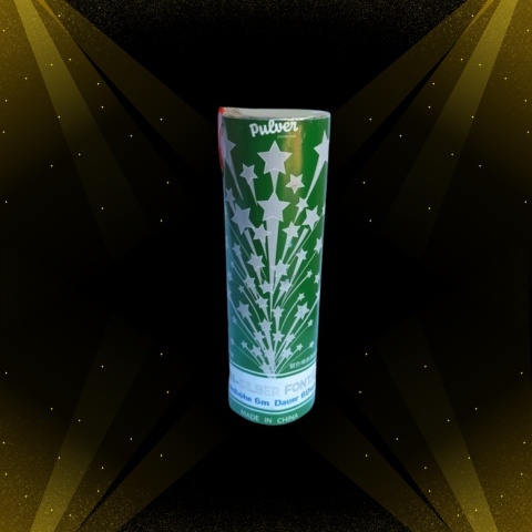 Srebrna Fontanna z zielonym bengalem Pulver Silberfontane mit gruner Leuchtbasis PP-LF-F-12