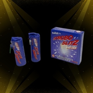 Stroboskop Pulver Pyrotechnik Strobo Blitz Weiss Fontänen / PP-LF-F-STR