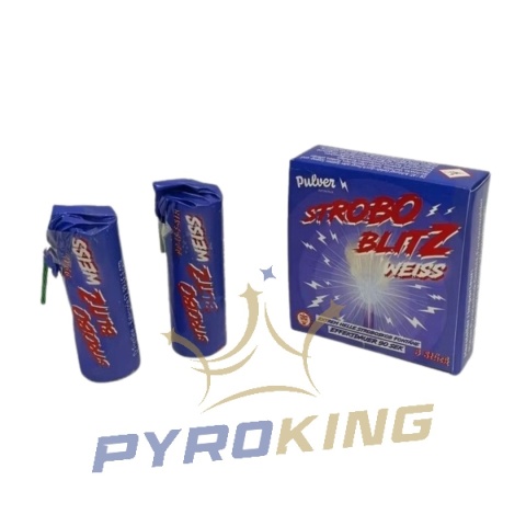 Stroboskop Pulver Pyrotechnik Strobo Blitz Weiss Fontänen / PP-LF-F-STR