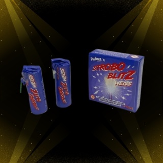 Stroboskop Pulver Pyrotechnik Strobo Blitz Weiss Fontänen / PP-LF-F-STR