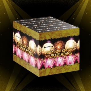 TXB593 BROCADE CROWN BLUE 49s 30mm