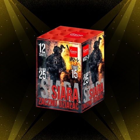 Wyrzutnia Gaoo SIARA M12-1 - 12 strzałów, kaliber 25mm