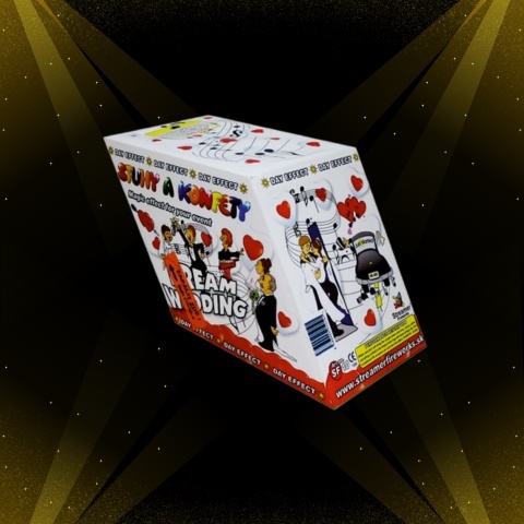 Wyrzutnia serpentyn - EFEKT DZIENNY biała TXS019 20s