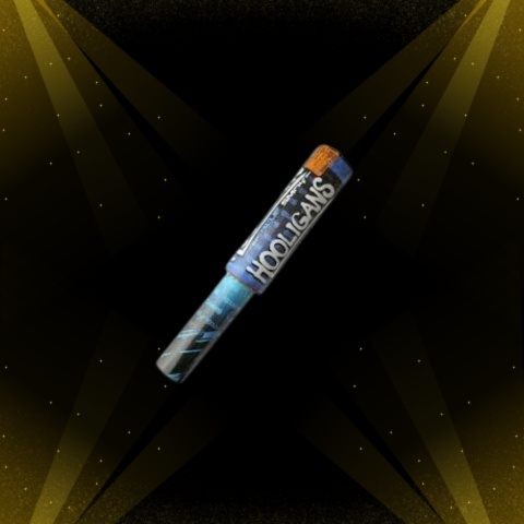 Świeca dymna na rączce Hooligans blue smoke HDP60M