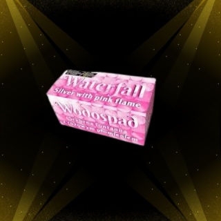 Fontanna iskier JF108/P - WATERFALL SILVER WITH PINK FLAME