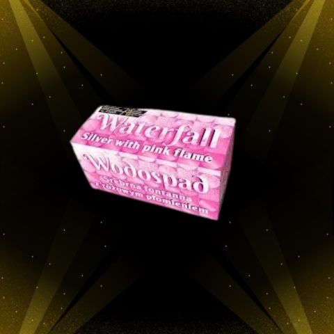 Fontanna iskier JF108/P - WATERFALL SILVER WITH PINK FLAME