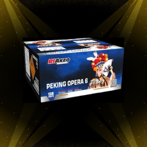 Wyrzutnia RIAKEO PEKING OPERA 6 HF-138-2475 - 138 strzałów 25/30mm <BI>
