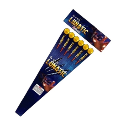 Rakiety HUKOWE Lunatic 45mm 6stk 18opak 22302 SRPYRO 50g na rakietę
