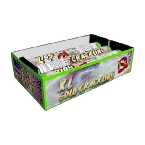 Single shot XL Gold crackling 3 sztuki 30 mm CLE5007 SRPYRO